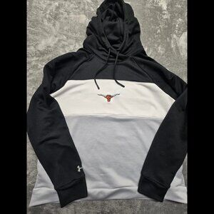 Under‎ Armour Hoodie Longhorn Logo Mens XL Style#1351234 Black/Gray/White(sku#8)